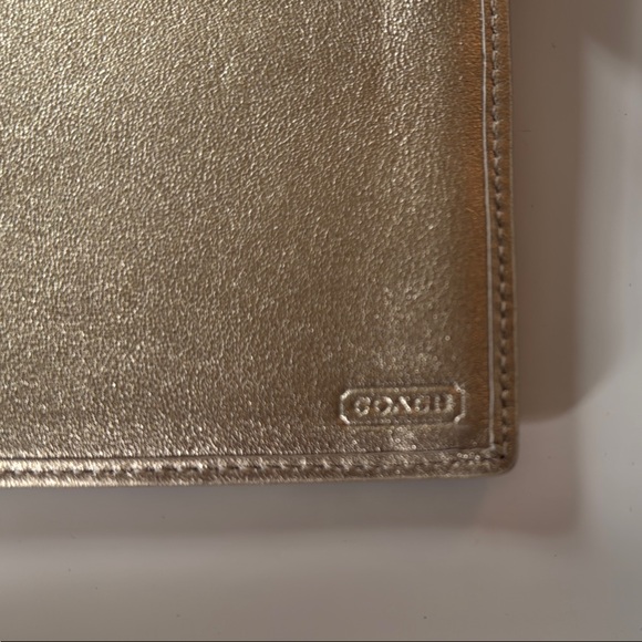 Coach Brown and Gold Office Planner with Signature Monogram - Picture 2 of 4